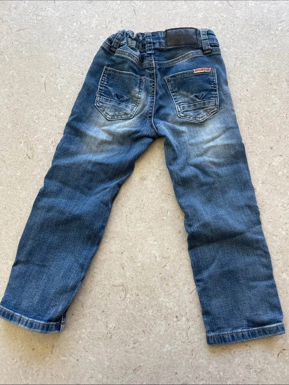 Hudson Jeans Kids Distressed Blue Denim Jeans